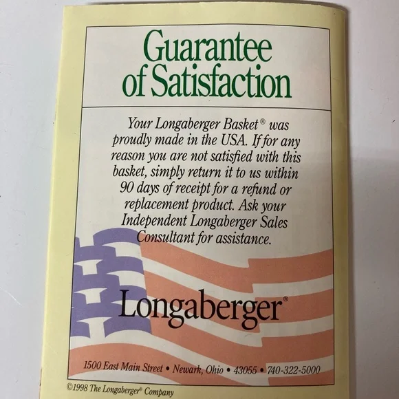 VTG Longaberger Holiday Sleigh Basket Imperial Stripe Liner Protector & Runner - Picture 9 of 16